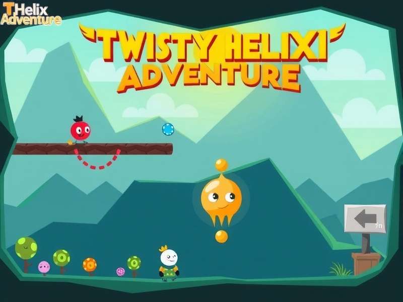 Twisty Helix Adventure Game Screenshot